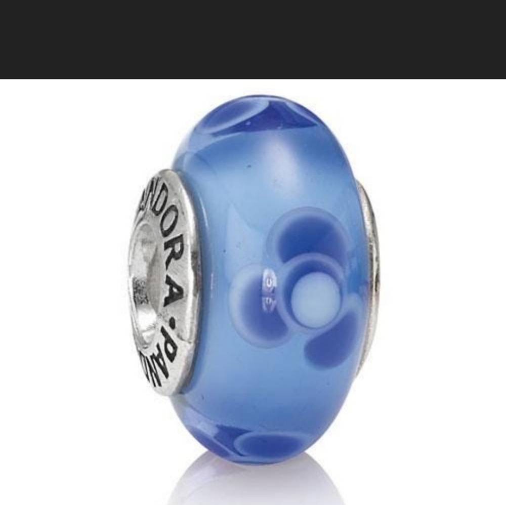 Retired Pandora charm murano glass bead. 3 available